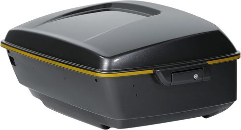 Gold/Black Geometric Shape Fade 13.7" King Pack Trunk W/Latch Key Fit For Harley Tour Pak Touring CVO Road King Road Glide Street Glide Electra Glide Ultra Limited 2014-2025 in Saudi Arabia