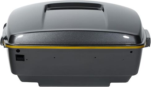Gold/Black Geometric Shape Fade 13.7" King Pack Trunk W/Latch Key Fit For Harley Tour Pak Touring CVO Road King Road Glide Street Glide Electra Glide Ultra Limited 2014-2025 in Saudi Arabia