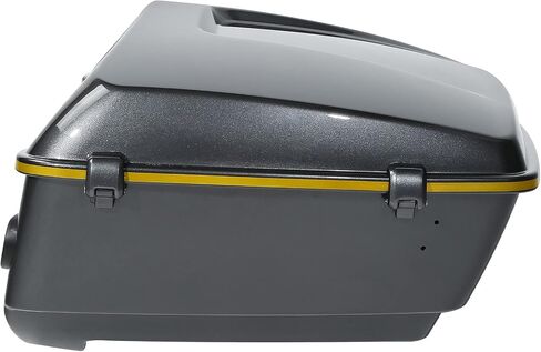 Gold/Black Geometric Shape Fade 13.7" King Pack Trunk W/Latch Key Fit For Harley Tour Pak Touring CVO Road King Road Glide Street Glide Electra Glide Ultra Limited 2014-2025 in Saudi Arabia