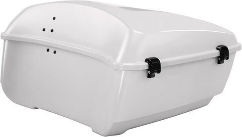 Gold/Black Geometric Shape Fade 13.7" King Pack Trunk W/Latch Key Fit For Harley Tour Pak Touring CVO Road King Road Glide Street Glide Electra Glide Ultra Limited 2014-2025 in Saudi Arabia