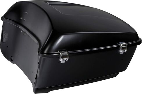 Gold/Black Negetric Shape Fade 13.7 "King Pack Trunk w/Latch Key Fit for Harley Tour Pak Touring Cvo Road Road Glide Glide Electra Glide Ultra Limited 2014-2025 in Saudi Arabia