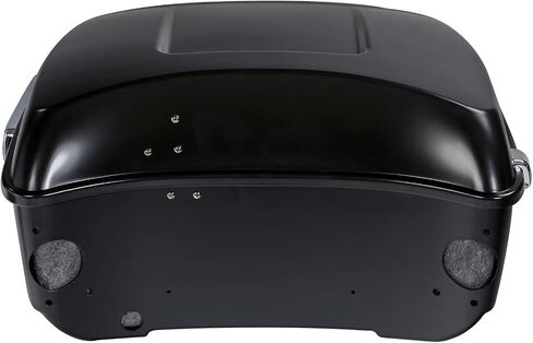Gold/Black Negetric Shape Fade 13.7 "King Pack Trunk w/Latch Key Fit for Harley Tour Pak Touring Cvo Road Road Glide Glide Electra Glide Ultra Limited 2014-2025 in Saudi Arabia
