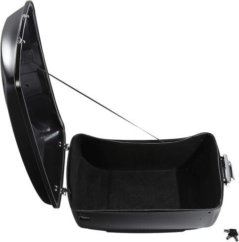 Gold/Black Negetric Shape Fade 13.7 "King Pack Trunk w/Latch Key Fit for Harley Tour Pak Touring Cvo Road Road Glide Glide Electra Glide Ultra Limited 2014-2025 in Saudi Arabia
