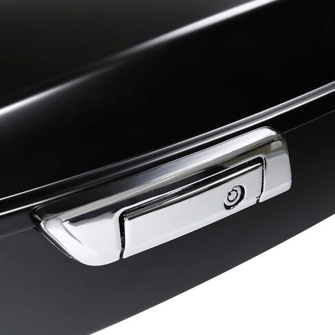 Gold/Black Negetric Shape Fade 13.7 "King Pack Trunk w/Latch Key Fit for Harley Tour Pak Touring Cvo Road Road Glide Glide Electra Glide Ultra Limited 2014-2025 in Saudi Arabia