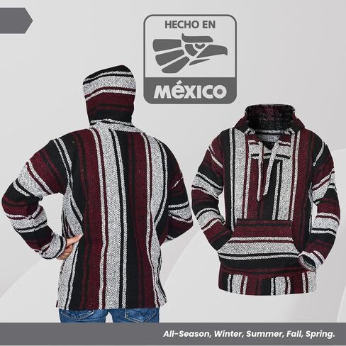 Mexican Baja Hoodie – Classic Drug Rug Pullover Sweater | Baja Hoodie for Men & Women | Mens & Plus Size Options Available in Saudi Arabia