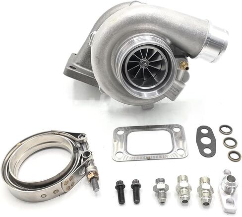 GEN2 GTX3071 BILLET DOPRESSOR WELL TURBO حتى 620 حصانًا مع T3 Inlet 3 "VBAND Outlet A/R .63 in Kuwait
