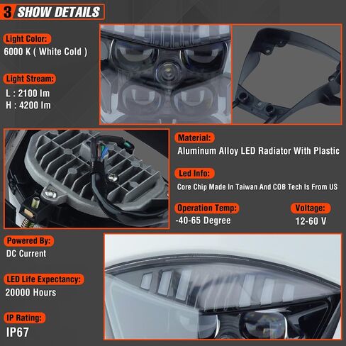 Universal Dirt Bike LED LED LAD - Motorcycle LED LED LED FOR PIK BIKE ATV (RED) in Kuwait