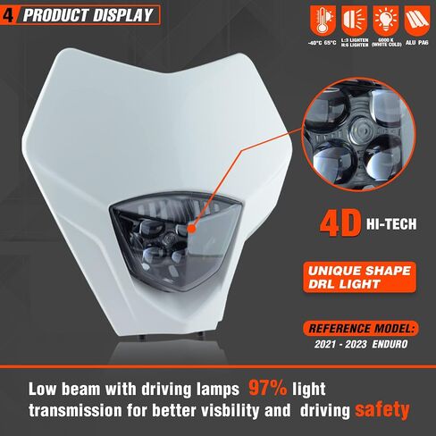 Universal Dirt Bike LED LED LAD - Motorcycle LED LED LED FOR PIK BIKE ATV (RED) in Kuwait