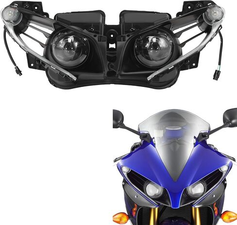 Green-L Motorcycle Front Headlight Headlamp Assembly Fit for Yamaha YZF-R1 2012-2014 in Saudi Arabia