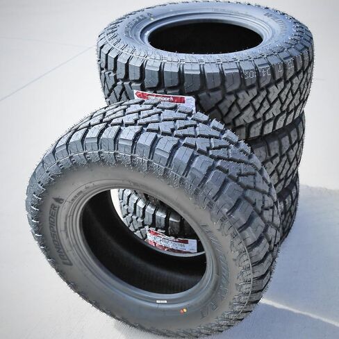 مجموعة من 4 (أربعة) Landspider Wildtraxx R/T All-Terrain الطين على الطرق الوعرة الإطارات الشعبية الإطارات الشعاعية LT315/70R17 315/70/17 315/70-17 121/118S نطاق الحمل E LRE 10-PW-PLO in Kuwait