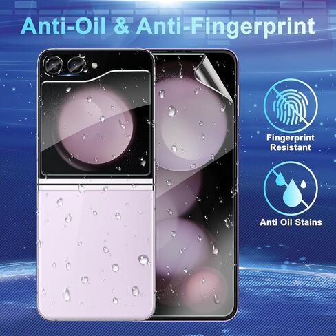 [3 + 3 + 2 Pack] for Samsung Galaxy Z flip 6 5G Screen Protector, 3 Pack Inner TPU Screen Protector + 3 Pack External Tempered Glass + 2 Pack Camera Lens Protector, Easy Install with Alignment Tool in Saudi Arabia
