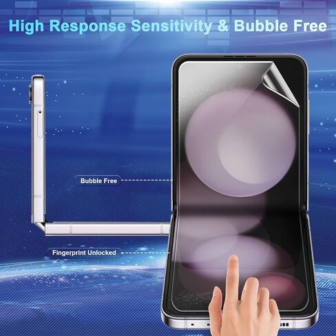 [3 + 3 + 2 Pack] for Samsung Galaxy Z flip 6 5G Screen Protector, 3 Pack Inner TPU Screen Protector + 3 Pack External Tempered Glass + 2 Pack Camera Lens Protector, Easy Install with Alignment Tool in Saudi Arabia