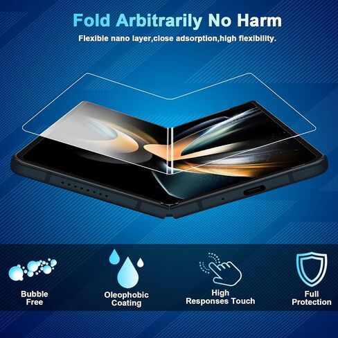 [3 + 3 + 2 حزمة] واقي شاشة Samsung Galaxy Z flip 6 5G، 3 عبوات واقي شاشة داخلي من مادة TPU + 3 عبوات من الزجاج المقسى الخارجي + 2 واقي عدسة الكاميرا، سهل التركيب باستخدام أداة المحاذاة in Kuwait