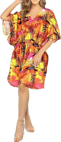 ملابس نوم نسائية صيفية ليلية من LA LEELA Dashiki House Dress Batik Caftan Maxi Kaftan ملابس نوم للنساء ثوب نوم مقاس كبير 2X-3X Regal، Sun in Kuwait