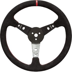 Longacre 52-56797 Pro Alum. Racing Wheel, Suede Rim, 15" Blk in Saudi Arabia