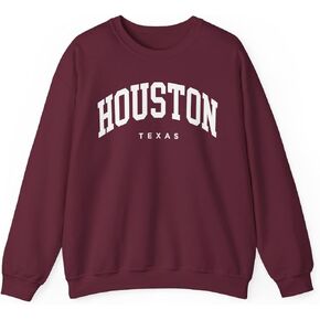 Houston Texas Adult Unisex Crewneck Sweatshirt in Saudi Arabia