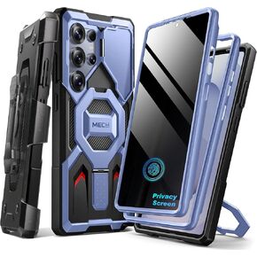 TONGATE Magnetic Stand for Samsung Galaxy S25 Ultra Case, Compatible with Magsafe, [Military Drop Protection] [2 Front Frames & Camera Cover] S25 Ultra Case with Screen Protector & Belt Clip, Black in Kuwait