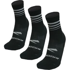Brooks Run-In Crew 3 Pack Socks, Performance Athletic Running Crew Socks with Comfort Fit for Men & Women (3-Pack) in Saudi Arabia