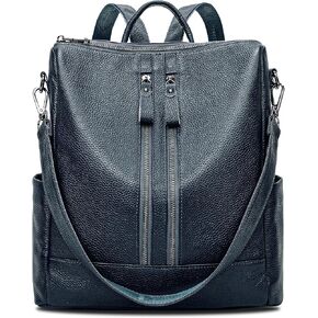 Genuine Leather Backpack Purse for Women: Fashion Ladies Convertible Backpack Designer Shoulder Handbag for Travel in Kuwait