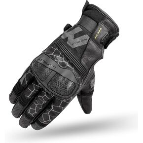 Motorcycle Gloves for Men, Full-Grain Goat Leather, Atlas, Men's Biker Gloves, TPU Knuckle Protection, Riding Racing Gloves, Touchscreen, Velcro Wrist in Kuwait