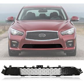 Fit 2018 2019 2020 2021 2022 for Infiniti Q50 Front Upper Gloss Black Grille Grill in Kuwait