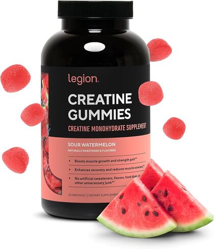 LEGION Creatine Monohydrate Gummies - Clean Creatine Gummies for Muscle Gain, Improving Endurance & Post Workout Recovery - Creatine Supplement for Maximum Absorption (150 Lemon Drop Gummies) in Kuwait