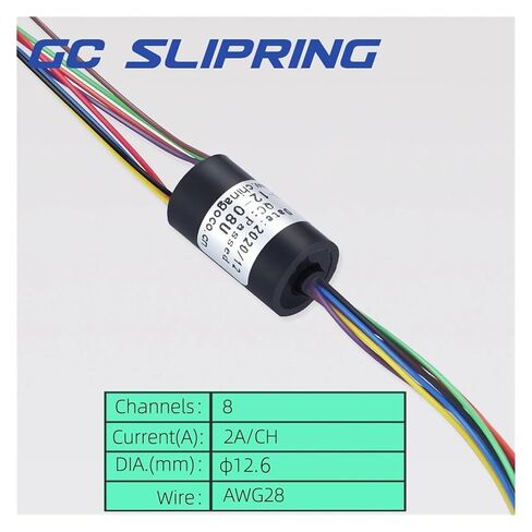 Slip Ring Slip Ring 8 Rings, Current 2a per Ring, Diameter 12.5mm Pan-tilt Slip Ring Support Plate Slip Ring in Kuwait