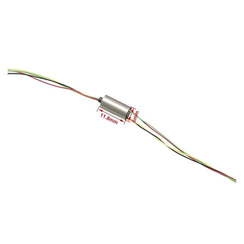 1 PCS Remote Control Toy Model Robot mini Conductive Slip Ring Diameter 6mm 4CH 8CH 1A 1.5A Collector Slip Ring Rotary Joint Connector(Dia.6mm 4CH 1.5A) in Kuwait