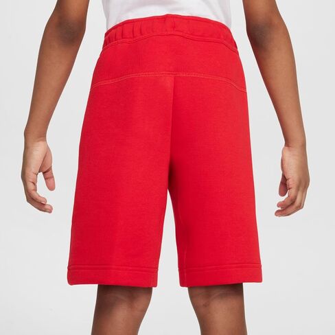 Nike Tech Fleece Big Kids' (Boys') Shorts (FD3289-671, University Red/Black/Black) in Saudi Arabia