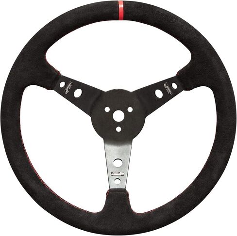Longacre 52-56797 Pro Alum. Racing Wheel, Suede Rim, 15" Blk in Saudi Arabia