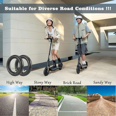 (2 pack) 8 1/2 x2 Scooter Tyre Tube 50/75-6.1 Scooter Electric Inner Tube 8.5 × 2.0 8.5 بوصة أنابيب داخلية in Saudi Arabia