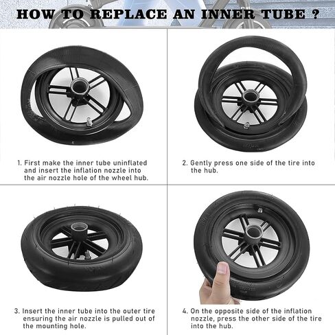 (2 pack) 8 1/2 x2 Scooter Tyre Tube 50/75-6.1 Scooter Electric Inner Tube 8.5 × 2.0 8.5 بوصة أنابيب داخلية in Saudi Arabia