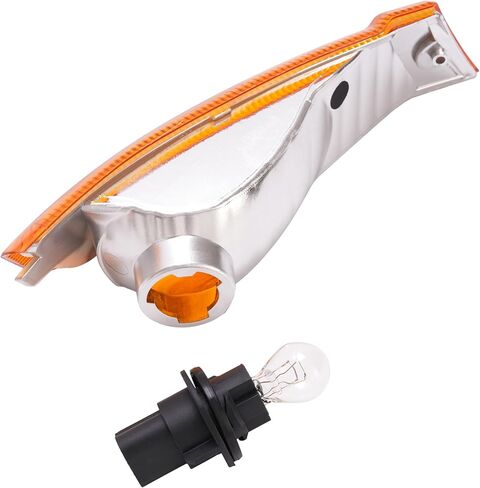 KUAFU Pair Turn Signal Light Compatible with 2005-2007 Jeep Liberty Driver and Passenger Side Signal Lamp Set Corner Side Marker Park Lamps W/Bulbs Plastic (PC) Replacement for 55156766AE 55156767AE in Kuwait