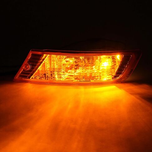 KUAFU Pair Turn Signal Light Compatible with 2005-2007 Jeep Liberty Driver and Passenger Side Signal Lamp Set Corner Side Marker Park Lamps W/Bulbs Plastic (PC) Replacement for 55156766AE 55156767AE in Kuwait