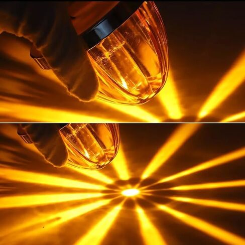5PCS Watermelon Lights for Semi Truck，LED Watermelon Light Indicator Side Marker Lamp, Outline water melon Side Marker for Motor with Bezel (Amber) in Kuwait