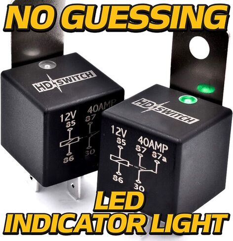 HD Switch 12V 40A ترحيل مقاوم للماء يستبدل YLE YL314-12V-C-S ، MIDTEX V461B300 12VDC W/LED CONCTION LIGHT & DIELECTRIC in Saudi Arabia