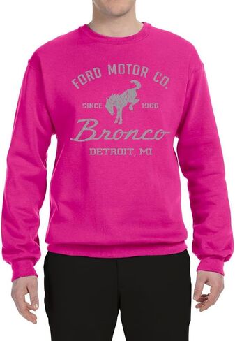 Shark & Hammer Ford Motor Co Detroit Michigan ، Classic Bronco 1966 Cars and Trucks Crewneck Sweatshirt in Saudi Arabia