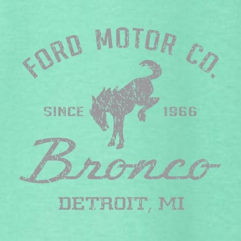 Shark & Hammer Ford Motor Co Detroit Michigan ، Classic Bronco 1966 Cars and Trucks Crewneck Sweatshirt in Saudi Arabia