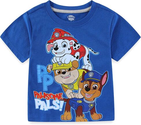 Paw Patrol Nickelodeon Boys Mix and Match Short Sleeve T-Shirt and Shorts 4 Piece Set for Toddlers and Big Kids in Saudi Arabia