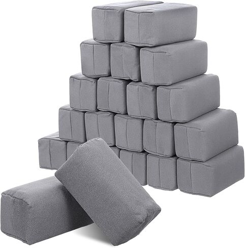 20pcs منصات توصيل الألياف الدقيقة ، السيارة من جلد الغزال الإسفنج ، تفصيل وسادات الألياف الدقيقة لتنظيف رذاذ السيراميك المصنوع من الجرافين المعدني. in Kuwait