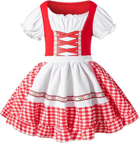 MOMMY'S NEW MAN Toddler Infant Girl Little Red Riding Hood Costumes Dress Halloween Christmas for Girls With Cloak in Kuwait