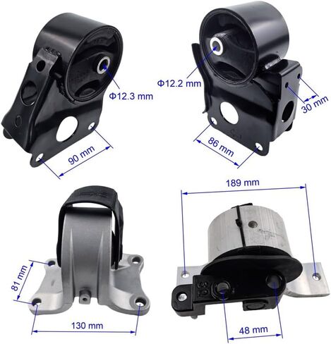 Engine Motor Transmission Mount Set 4pcs Compatible with Nissan Altima 2.5L for Automatic 2002 2003 2004 2005 2006 Replace A7340 A7342 A7341 A7343 in Saudi Arabia