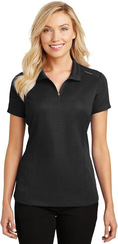 سلطة الميناء السيدات Pinpoint Mesh Zip Polo in Saudi Arabia