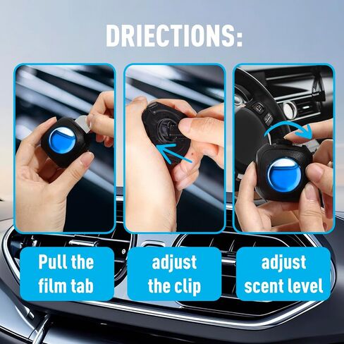 Car Fresheners Vent Clips, Refreshing Peach Car Scents Air Freshener for Long-Lasting, 4 Pack in Saudi Arabia