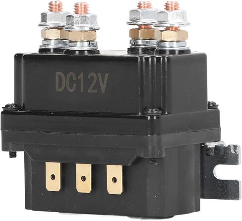 12V 250A ترحيل WINCH الصناعي ، ABS BRASS WINCH RELAY KIT ، RELAY WINCH مع مفتاح توصيل وحدة تحكم للسيارة الصناعية ATV UTV 2000 إلى 5000 رطل ، ويشمل 6 OVSOR حماية in Kuwait