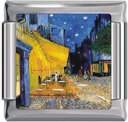 Cafe Terrace at Night Italian Charm in Saudi Arabia