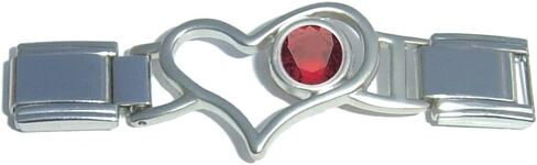 January Heart Connector Italian Charm Set in Saudi Arabia