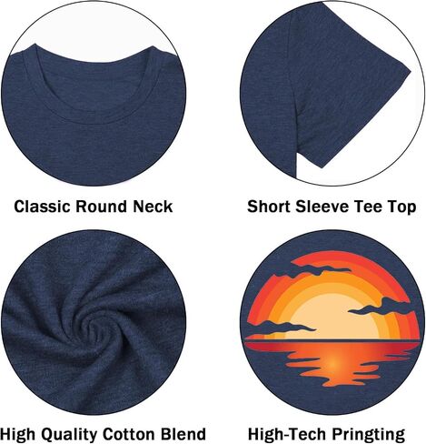Summer Casual Funny Cute Tank Tops for Women Hiking Mountain Adventure Beach Vacation Letter Pint Graphic Tee Shirt in Saudi Arabia