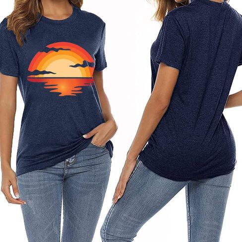 Summer Casual Funny Cute Tank Tops for Women Hiking Mountain Adventure Beach Vacation Letter Pint Graphic Tee Shirt in Saudi Arabia