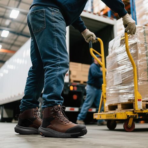 Nortiv 8 مقاومة للماء أحذية عمل مركبة للأصابع القضائية للرجال-أحذية أمان خفيفة الوزن ASTM F2412-24 و ASTM F2913-24 للأمان للمستودعات والبناء ، Vaporguard-Nano in Kuwait